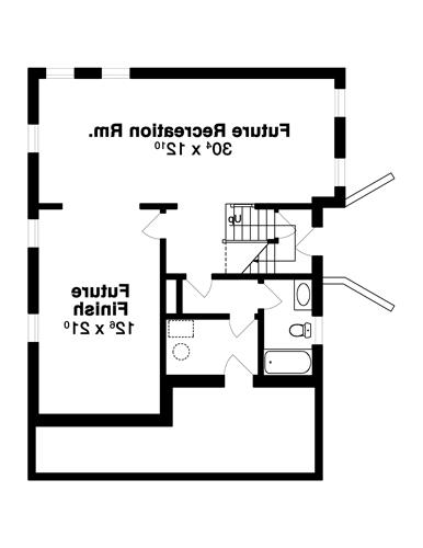 Lower Level image of GATSBY House Plan